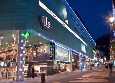 El Centro Comercial Illa Carlemany, en pleno centro de Les Escaldes