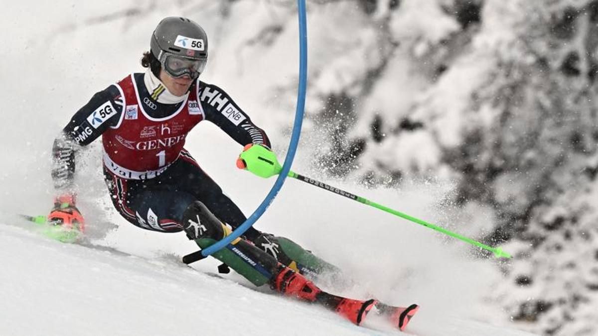 Holdener gana su segundo slalom en Sestriere y la estrella ascendente Braathen en Val d’Isère