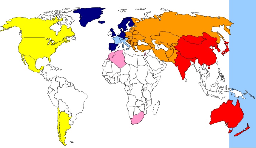 Los números Vanat para el resto del mundo