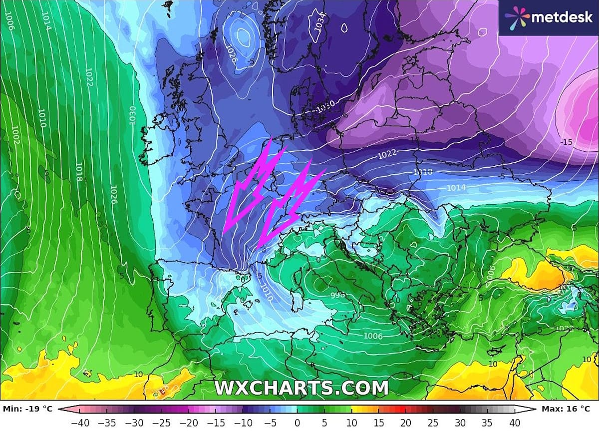 Así nos afectará la masa de aire polar: vientos, nevadas y caída de las temperaturas 