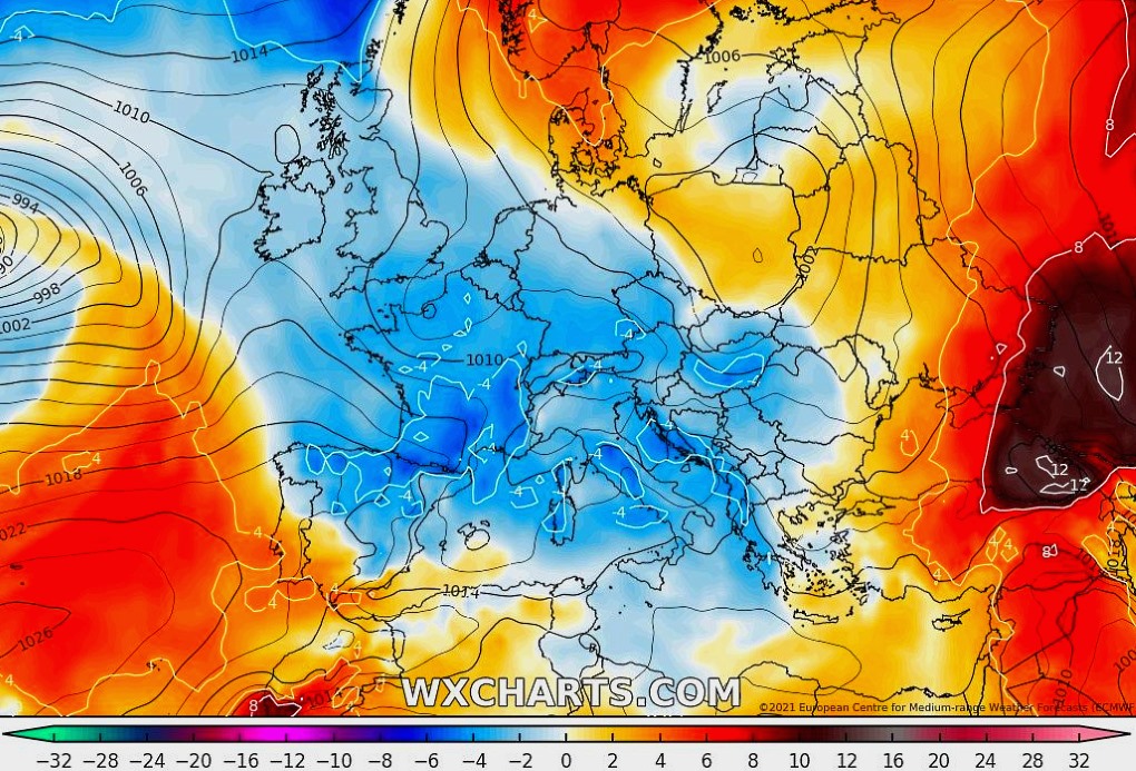 Meteo: jueves con lluvias y nevadas en la mitad norte. Fin de semana más estable