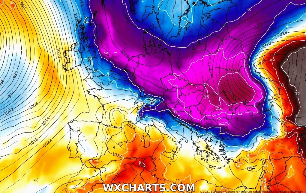 Después de las lluvias y nevadas de este viernes nos mantenemos al margen del frío del norte