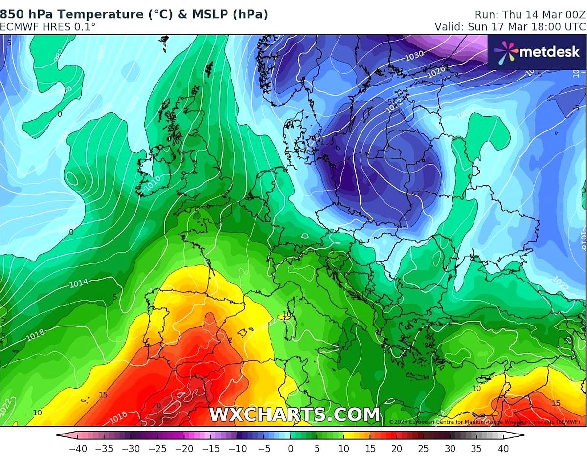 Previsión Meteo: Fin de semana primaveral con el máximo de nieve. Algunas nevadas en los Alpes