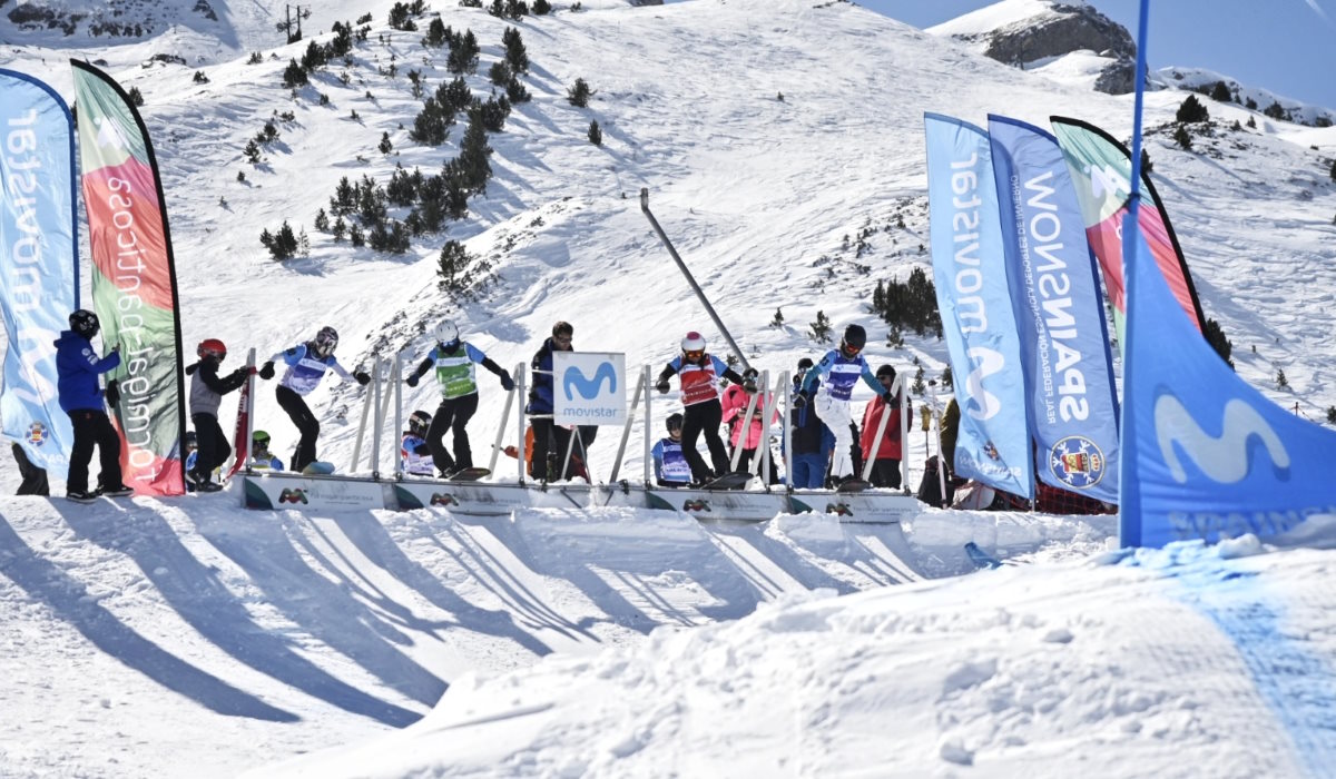 Naia Aramendia y Joaquín Rodríguez ganadores de la Copa de España Movistar SBX en su 2ª fase en Formigal