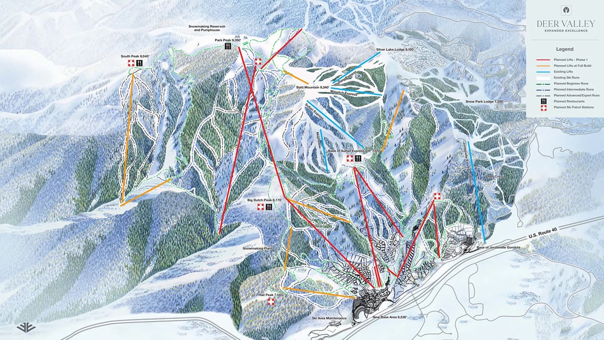 Aprobada la ampliación de Deer Valley con 16 nuevos telesillas y un telecabina 