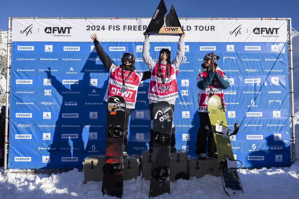 Núria Castán a por todas en la prueba canadiense del FWT 2024 de  Kicking Horse