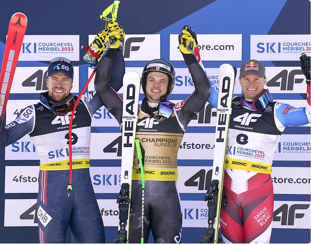 Sorpresa en el SG: el canadiense Crawford le gana el oro a Kilde por una centésima