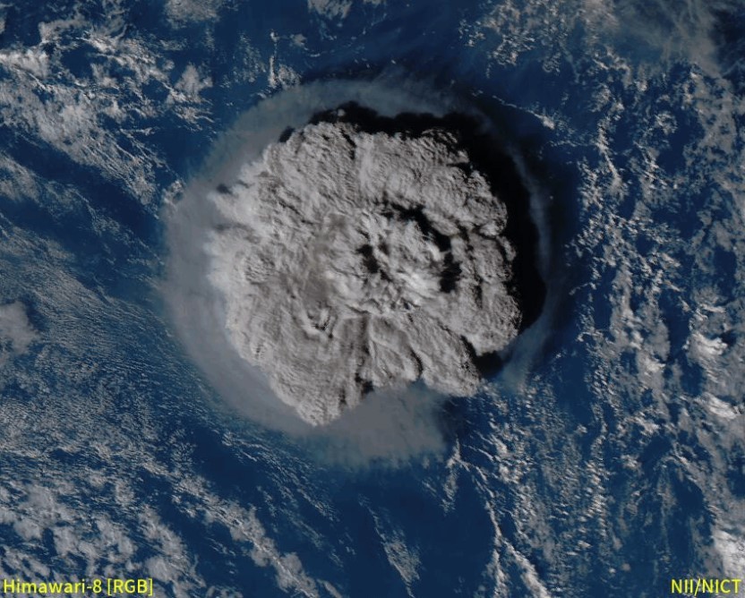 La erupción del volcán submarino de Tonga: Un Impacto del calentamiento global subestimado