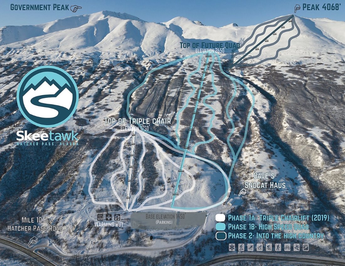 Skeetawk ski resort: Alaska abre una nueva estación de esquí este invierno