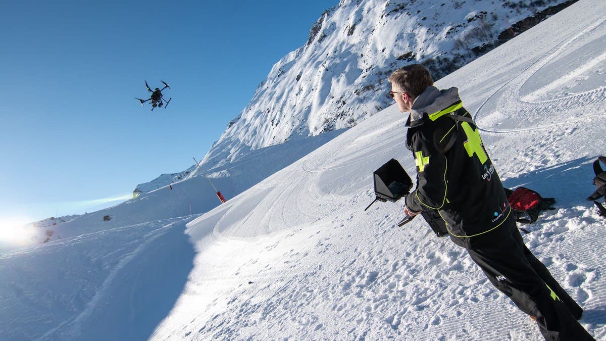 Los drones ganan protagonismo para controlar las pistas de esquí