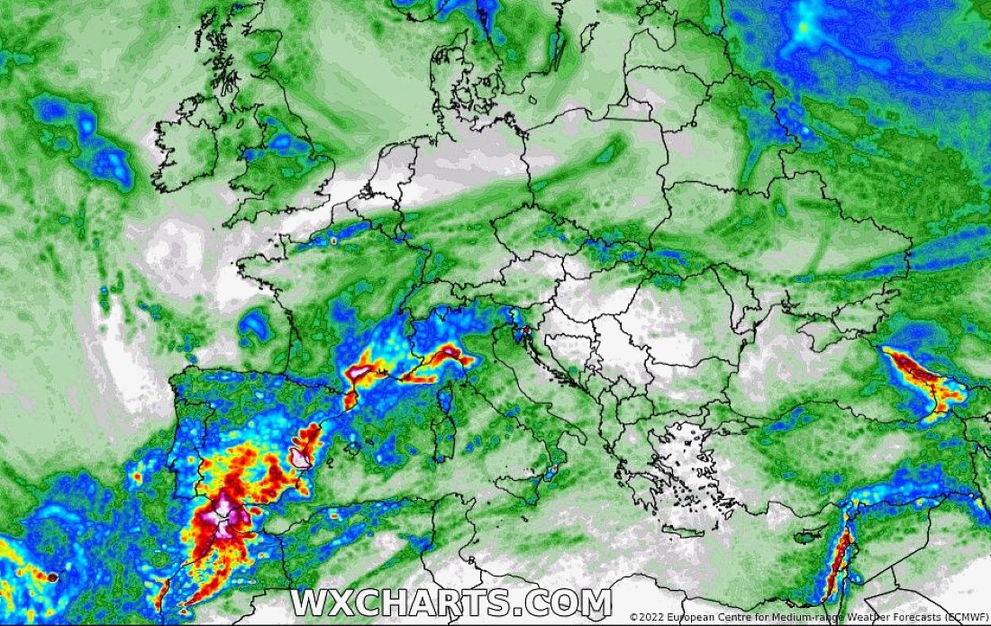 La borrasca que deja lluvias y nevadas se agotará el domingo. Una nueva perturbación llegará el martes