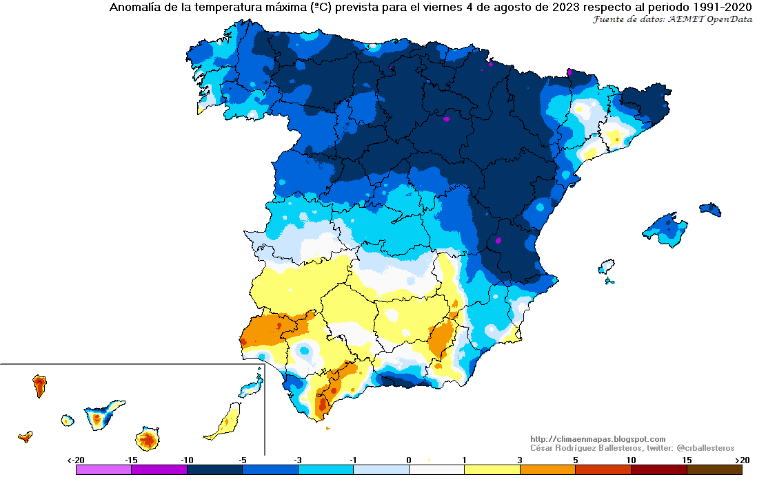 Agosto llevará un cambio de tiempo con un desplome inusual de temperaturas