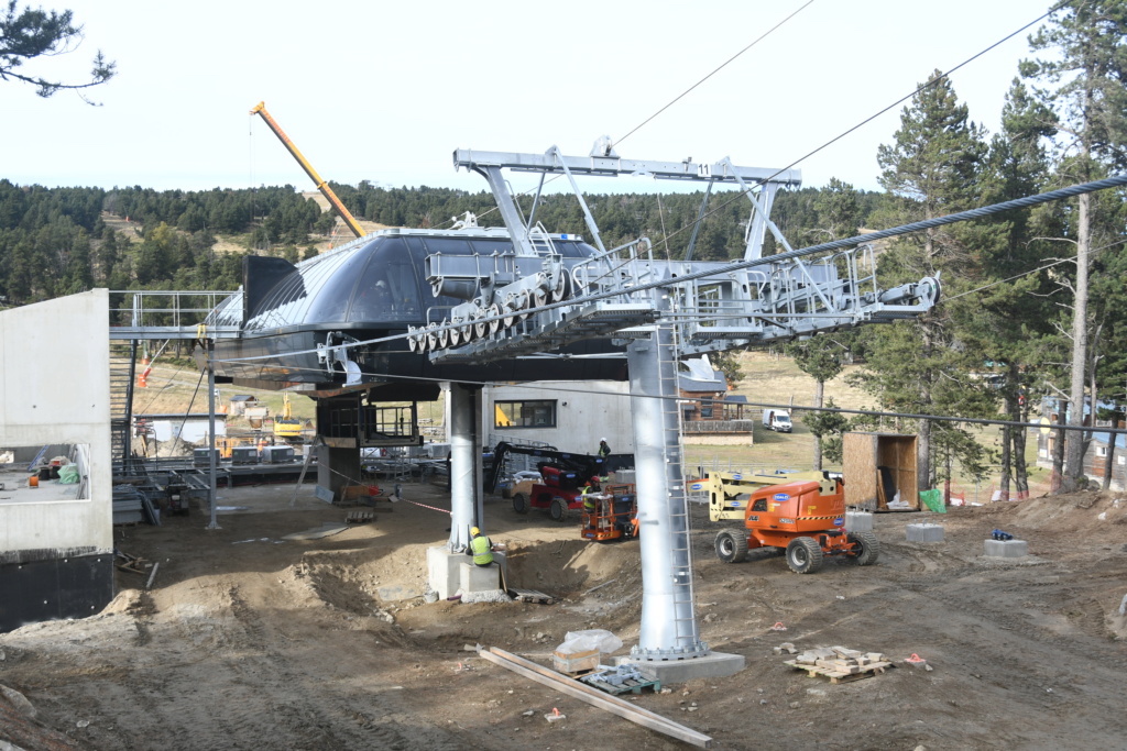 Fase final del telecabina Airelles que Font Romeu quiere estrenar el 20 de diciembre