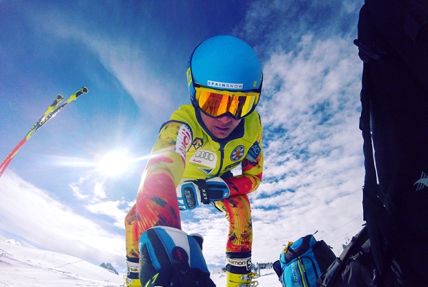 Albert Ortega Fornesa en Les deux alpes. Foto: RFEDI