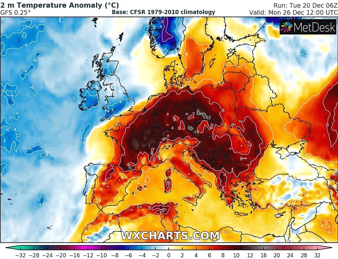 Llegan unas Navidades casi veraniegas. Calor, sol y deshielo en las montañas