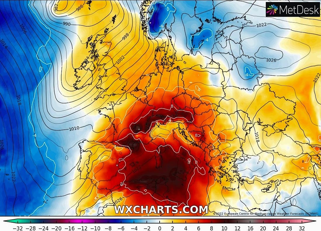 Sigue la calma Navideña con el dominio del anticiclón y temperaturas elevadas 