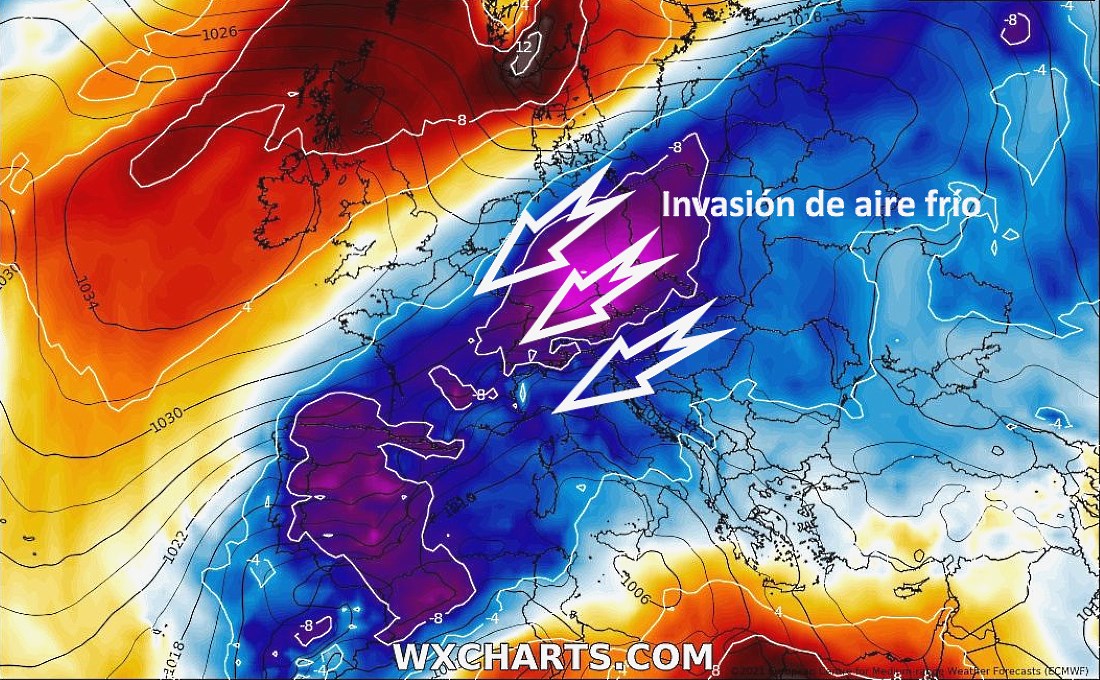 Alerta Meteo: ¿Cuánta nieve dejará la invasión de aire polar continental el día de San José? 