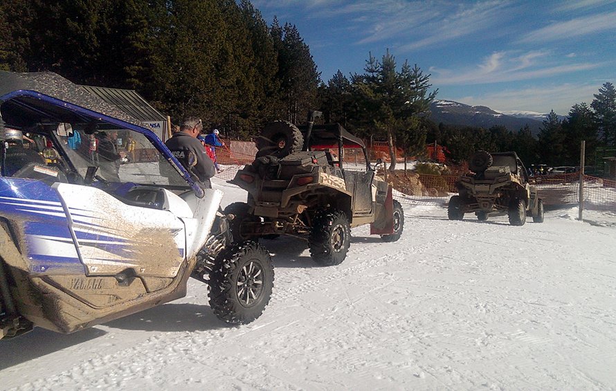 3 buggies andorranos invadieron las pistas de esquí de fondo de Aransa en plena jornada de esquí