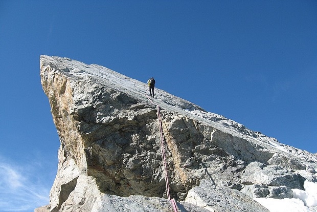 Arista sur del Gran Pic de la Meije (Promontoire). Foto: Archivo