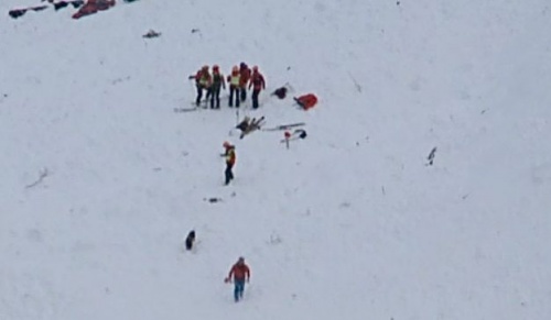 Avalancha el pasado sábado enle Tzoumaz, cerca de Verbier