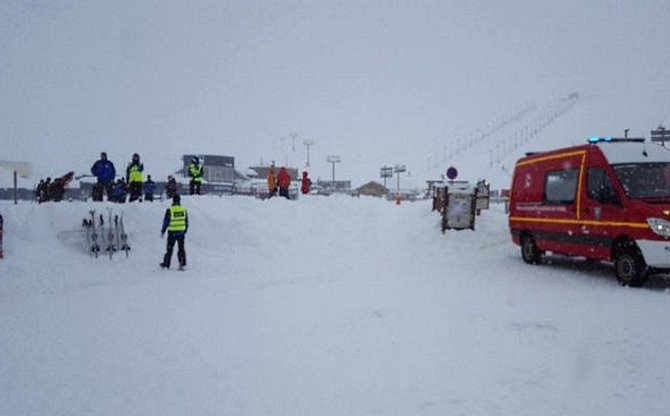 Una avalancha en Tignes atrapa a varios esquiadores y milagrosamente no hay heridos