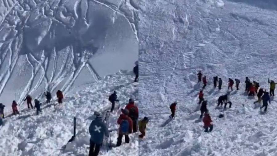 Una avalancha siembra el pánico entre esquiadores en las Termas de Chillán