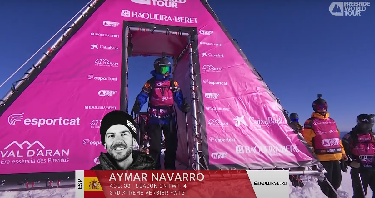 Aymar Navarro en el tercer puesto del ranking Top10 de saltos de acantilados del FWT