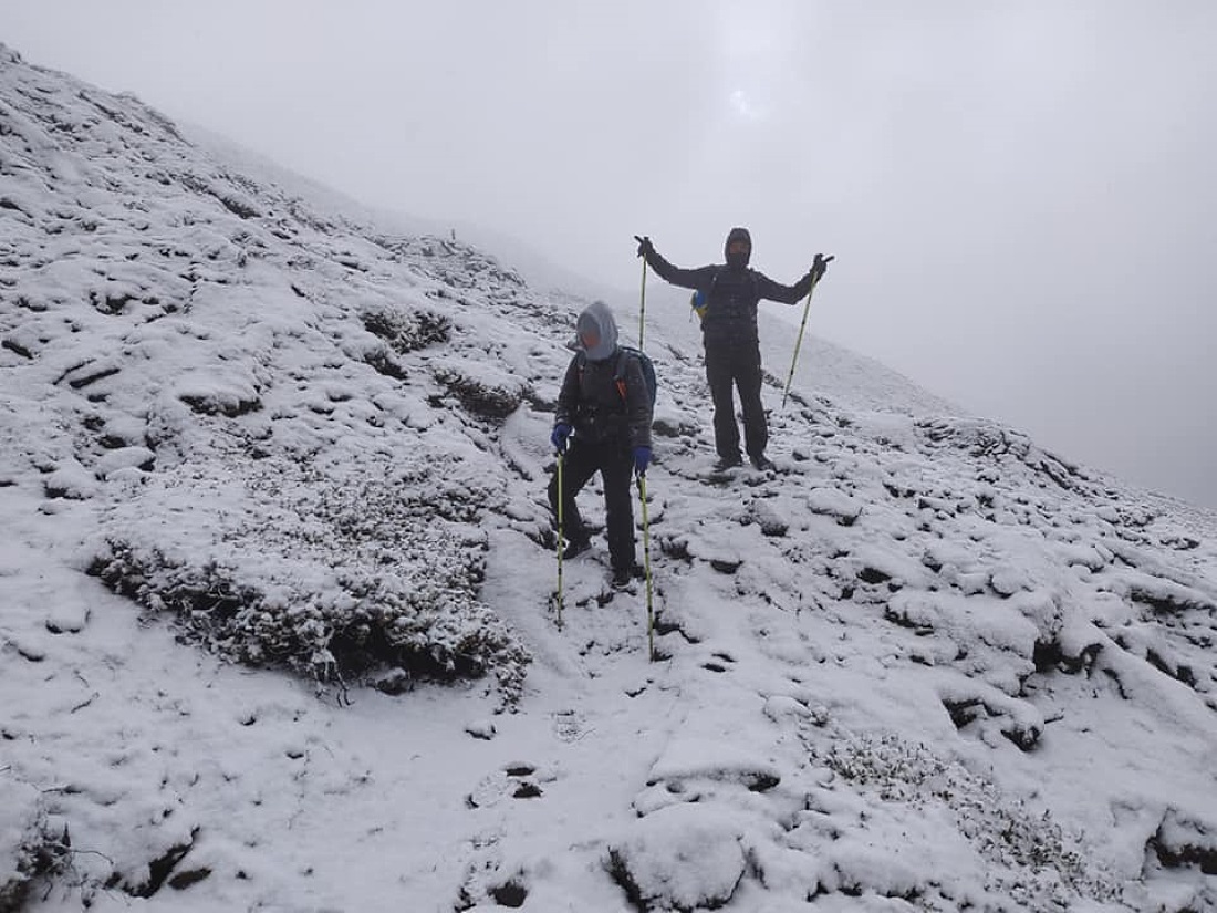 Nieva en las Azores en pleno mes de junio