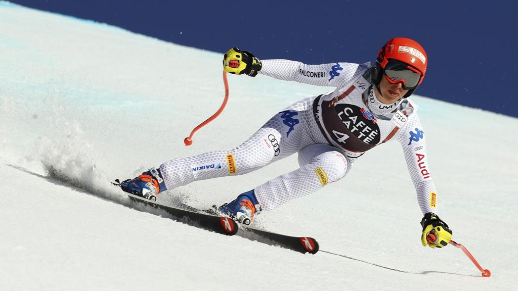 La italiana Brignone gana la combinada de Crans Montana por tercera vez consecutiva