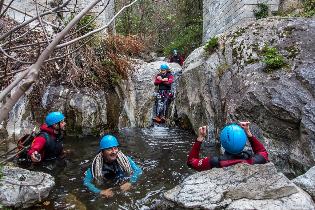 Canyoning en las Aguas Calientes de Thués Les Bains (Pirineo Oriental)