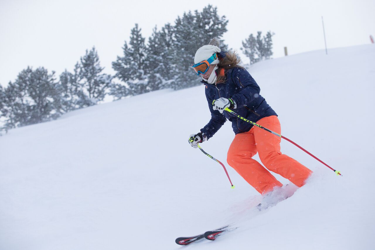 Carolina Ruiz elogia la pista Àliga de Grandvalira donde se disputará este mes la Copa del Mundo femenina