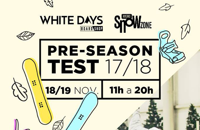 Test de snowboard WhiteDays en Madrid SnowZone