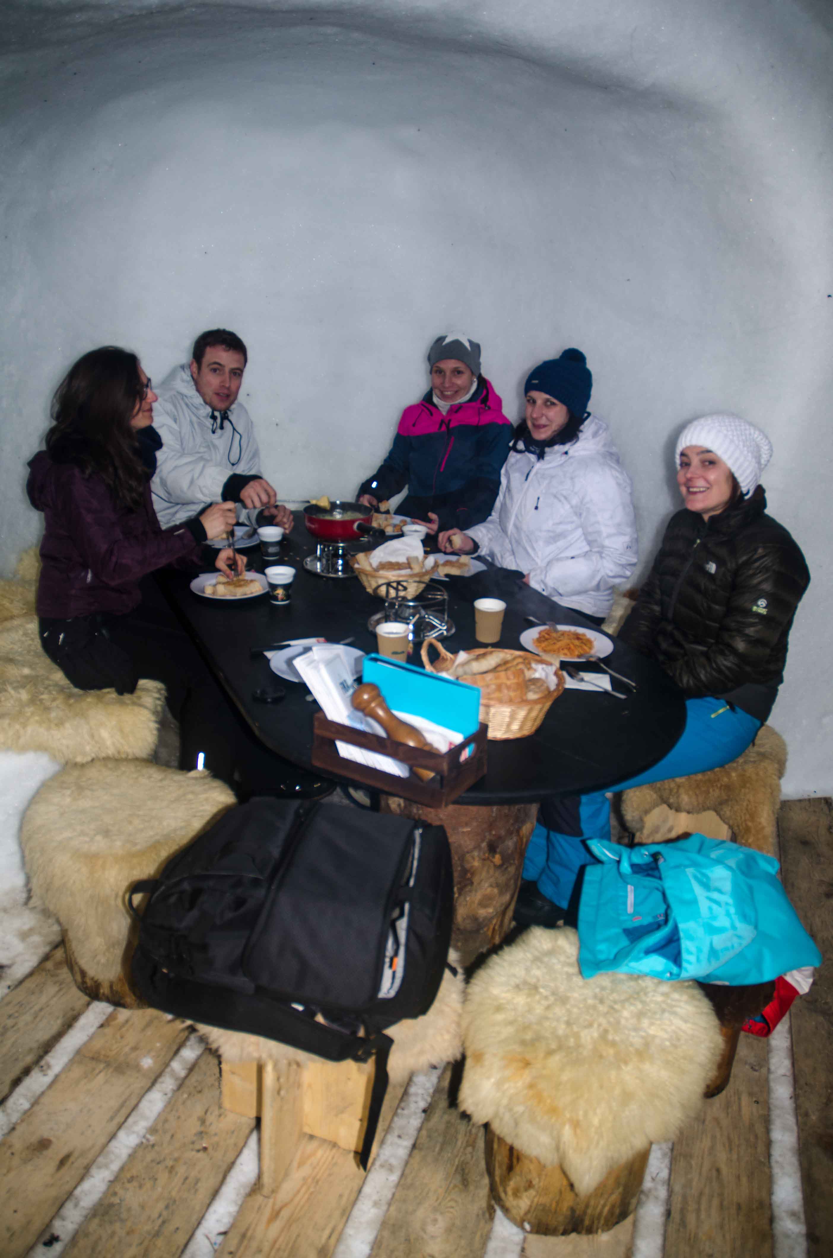 cena en iglu engelberg