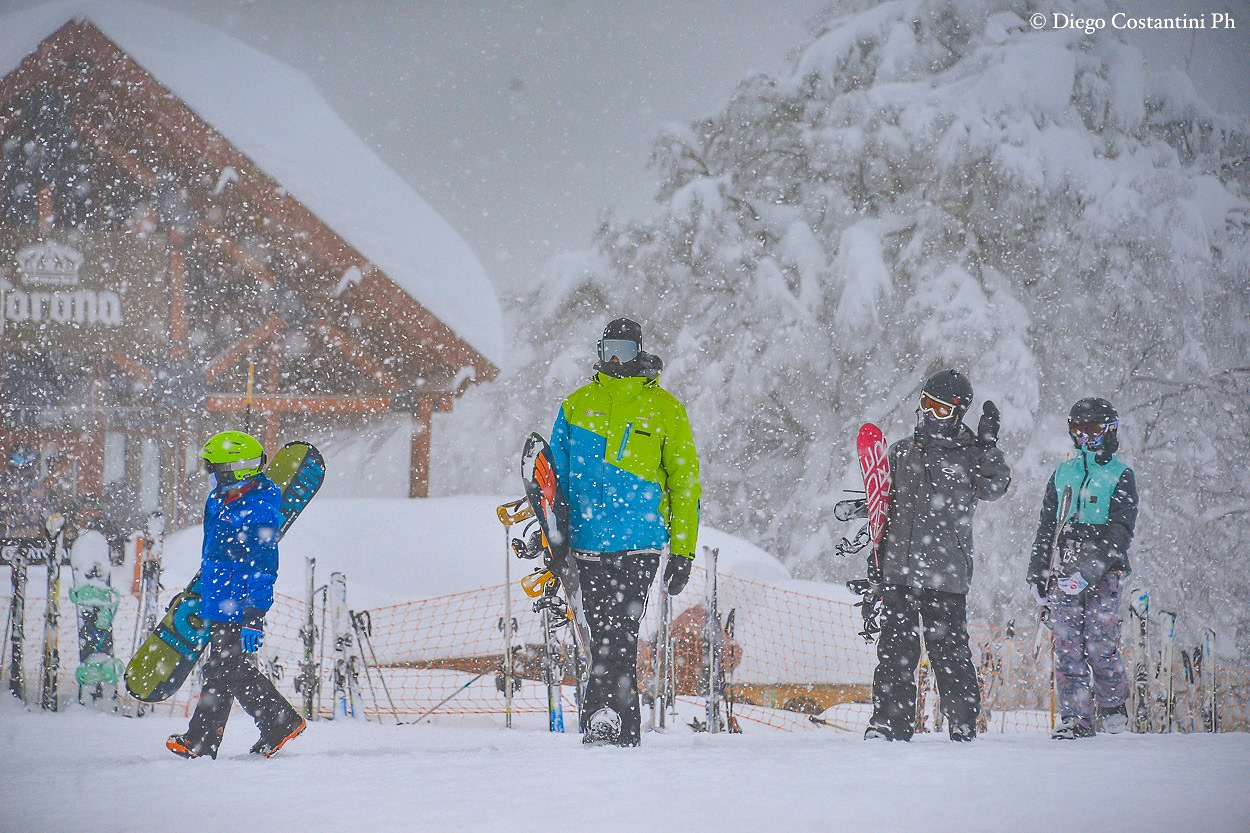 Imágenes de la gran nevada de Cerro Chapelco