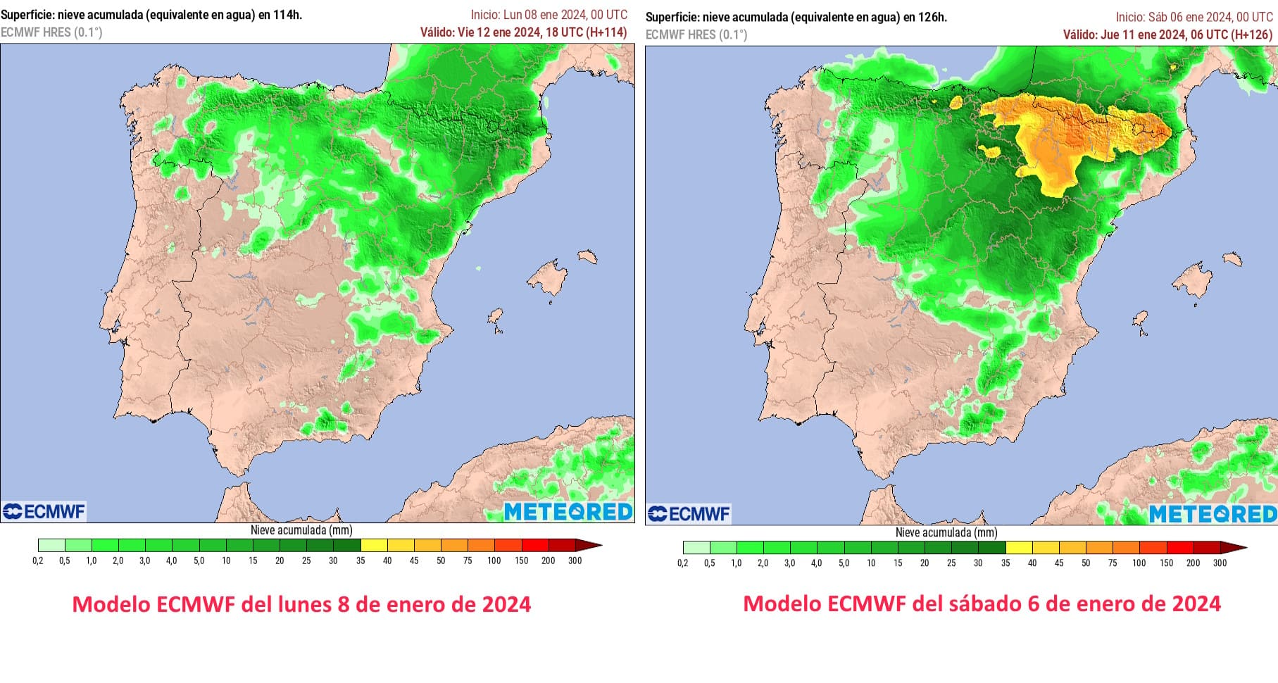 Los modelos diluyen mucho la posibilidad de una gran nevada esta semana