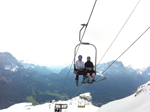 Éxito en el primer día de esquí de verano en Cortina d'Ampezzo