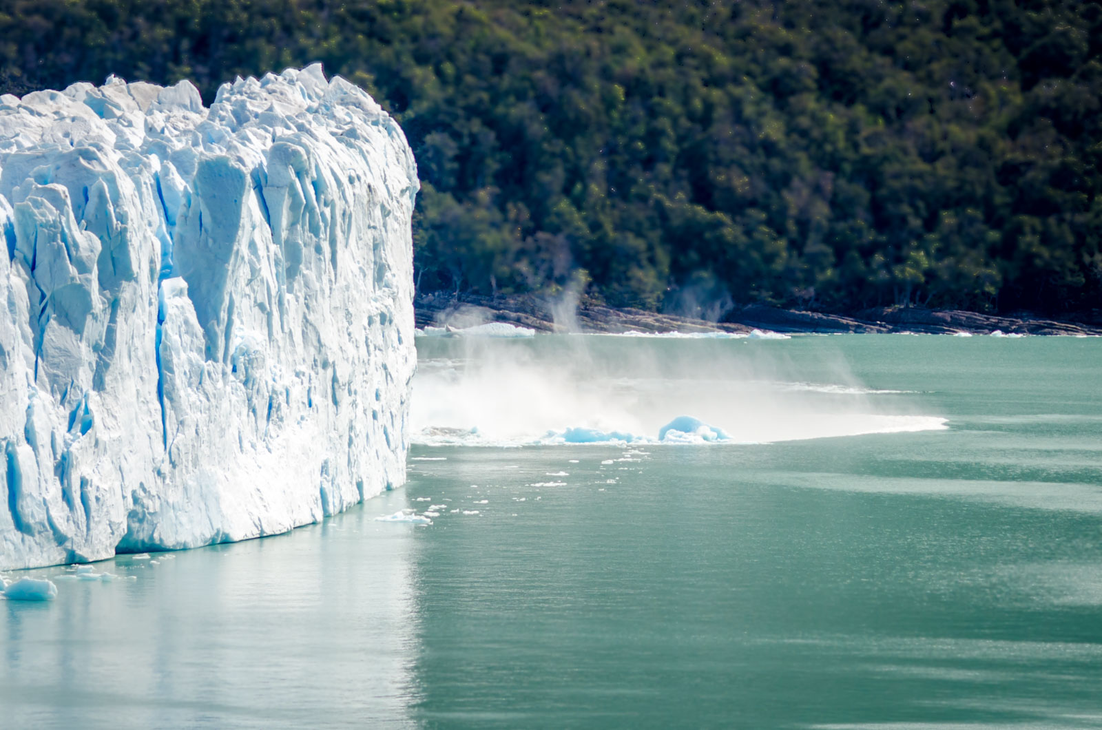 desplome en el glaciar