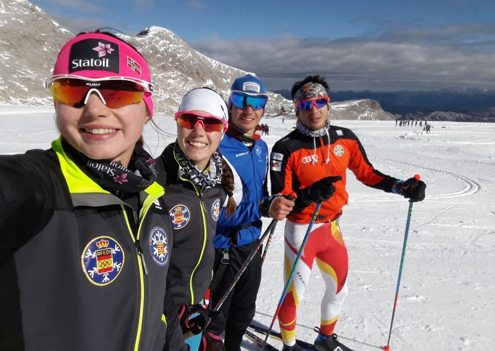 El esquí de fondo aragonés en la concentración de la RFEDI estos días en Ramsau (Austria)