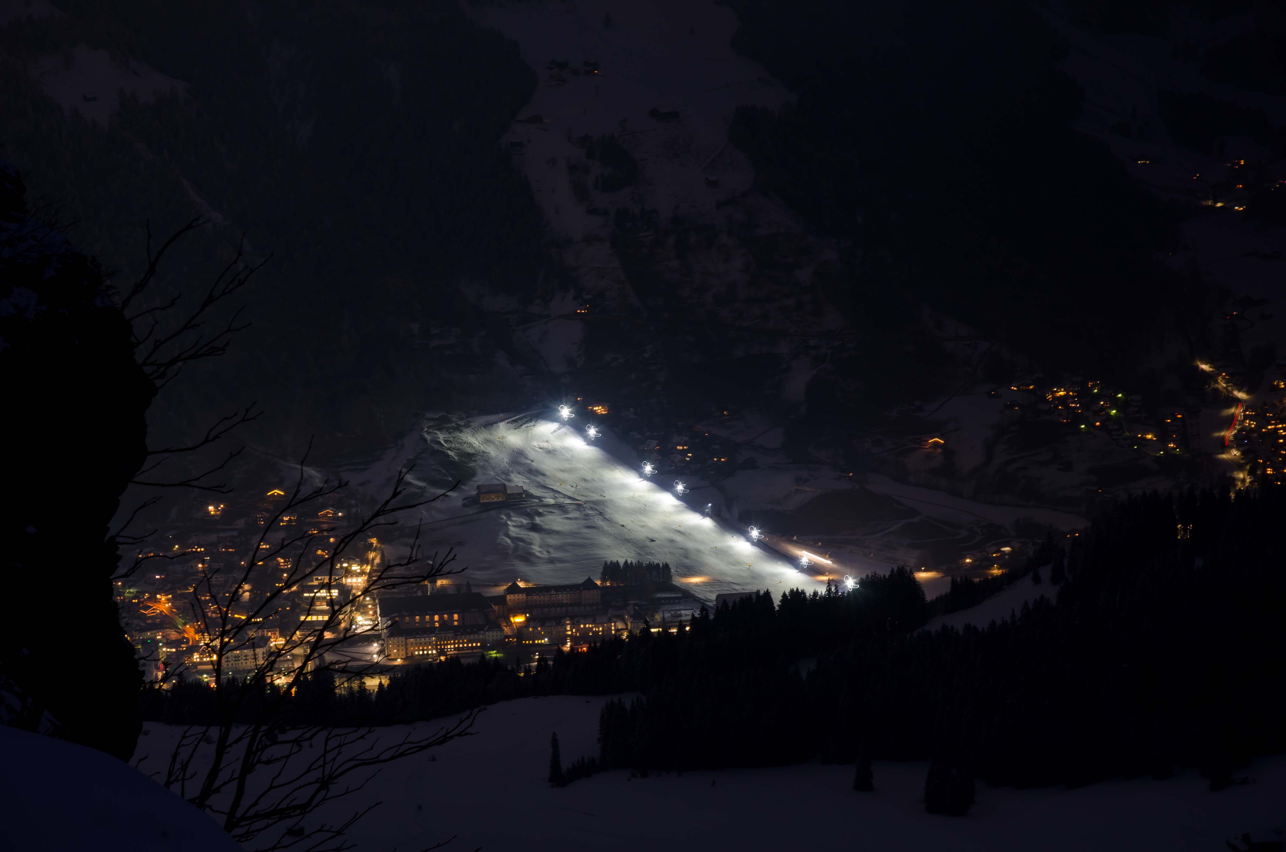 esqui nocturno Engelberg