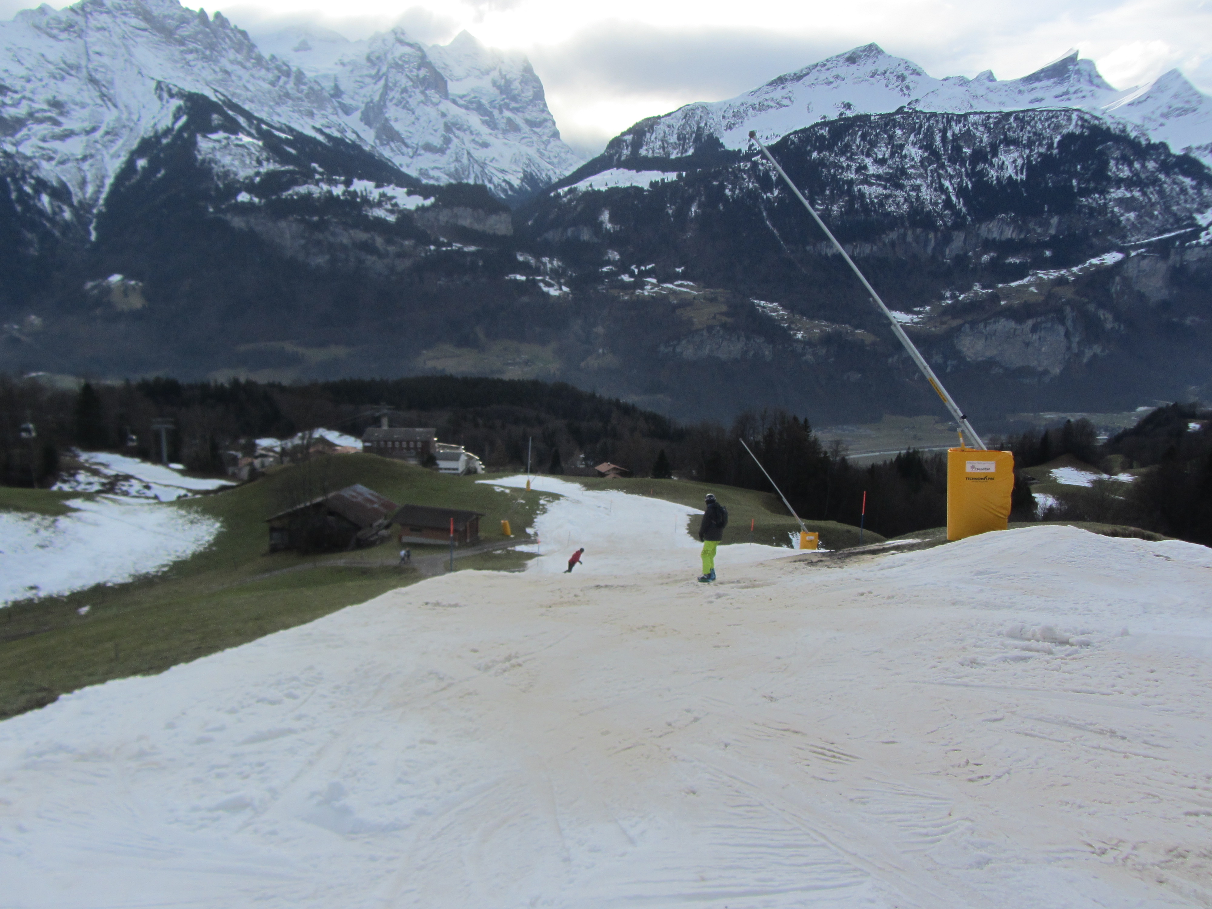 nieve artifical en pista