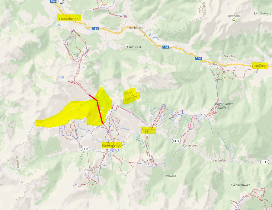 Unión de Fieberbrunn con Saalbach-Hinterglemm