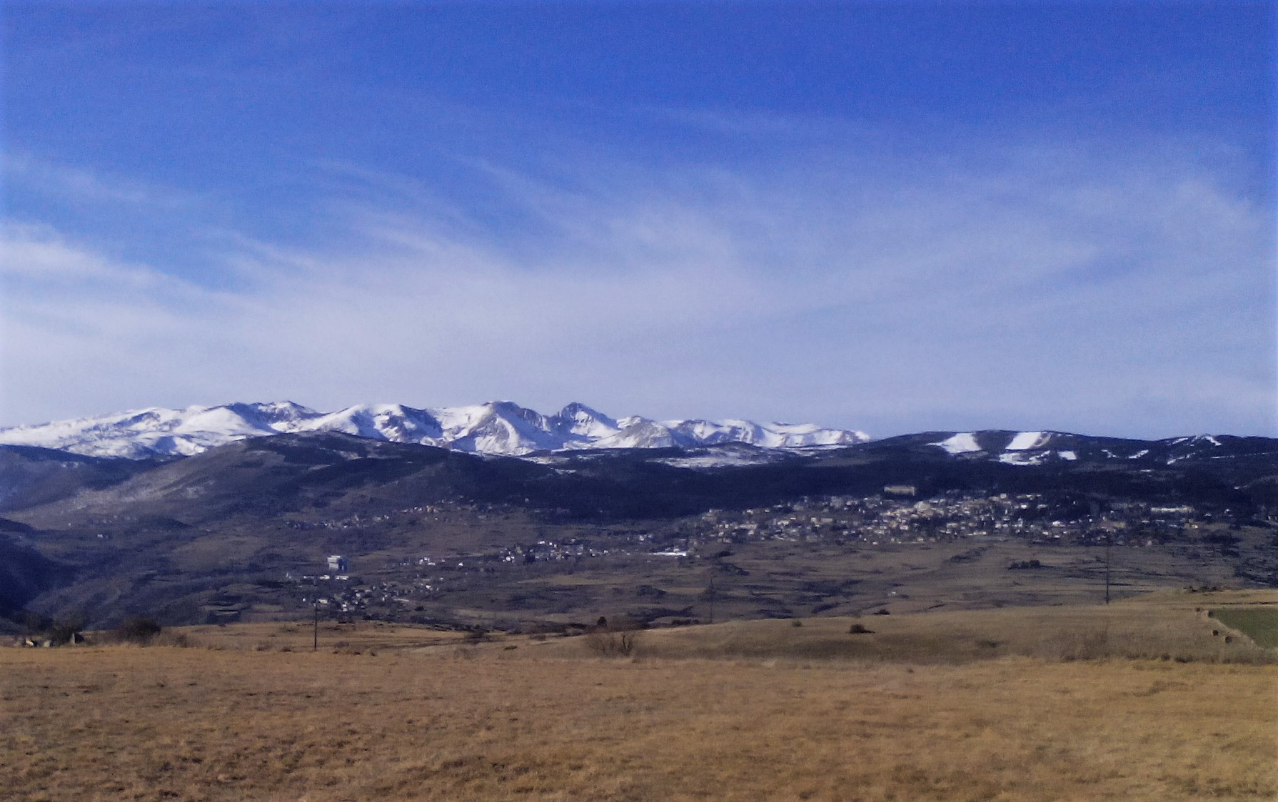 Font-Romeu y el Carlit desde Eyne en el Valle de la Cerdaña