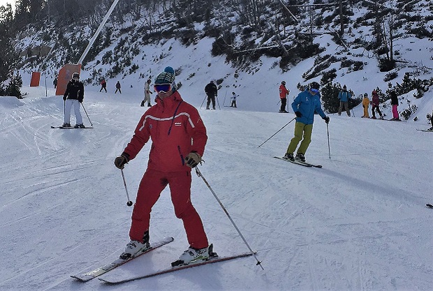 Lugares de Nieve pudo comprobar el excelente estado de la nieve artificial en las pistas de Font Romeu