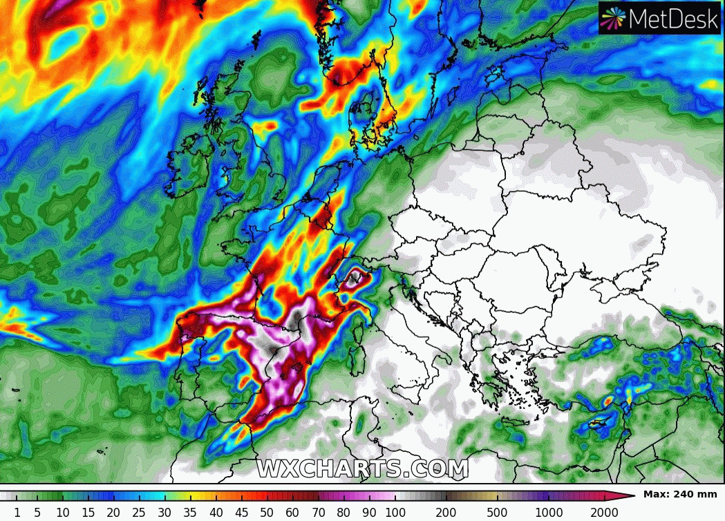 Previsión Meteo: Llega un brusco cambio de tiempo con algunas nevadas y lluvias intensas