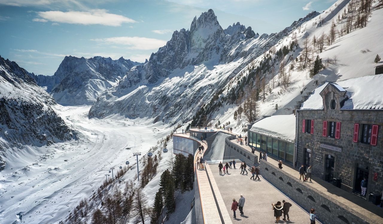 Chamonix presenta el futuro telecabina entre Montenvers y el glaciar Mer de Glace