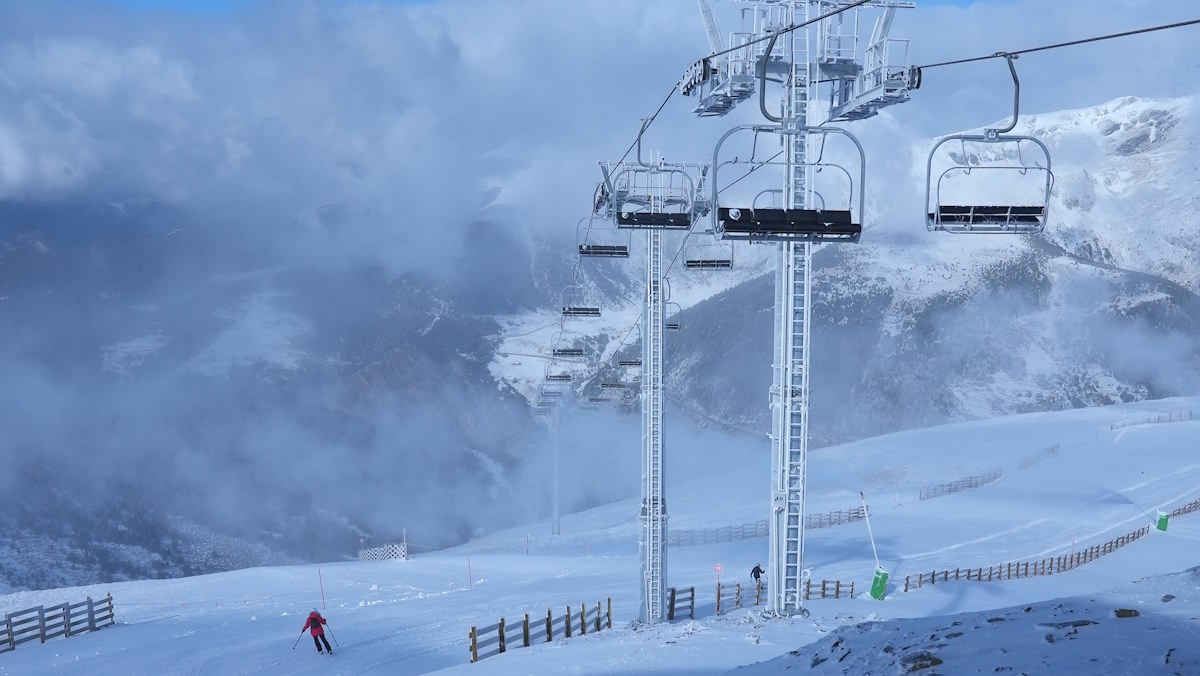 Grandvalira ha recibido este invierno 337 cm de nieve. Un 37% por debajo de su promedio