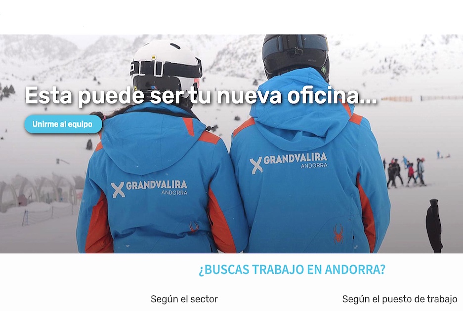 ¿Quieres que tu nueva oficina sean las pistas de Grandvalira? 1.200 empleos para este invierno