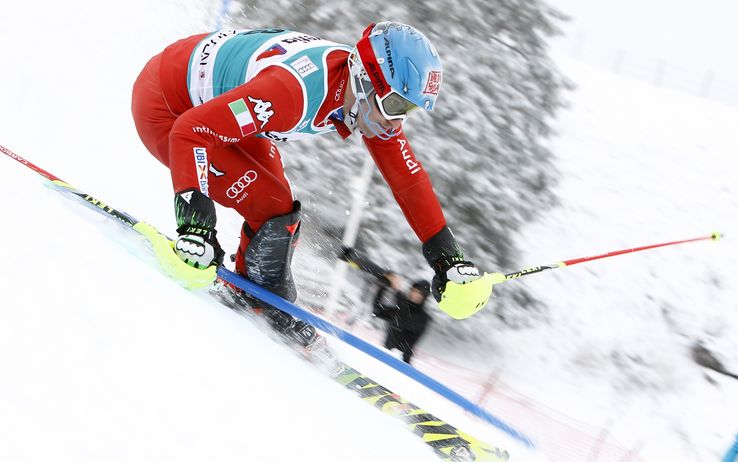 Stefano Gross consigue su primera victoria por los pelos en el slalom de Adelboden