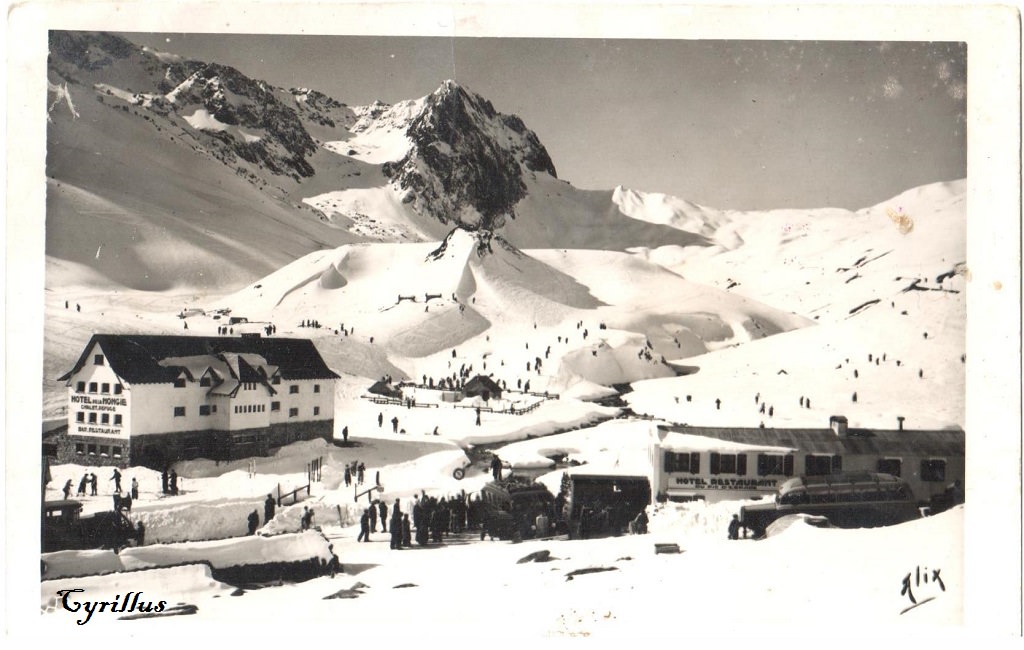 El Hotel la Mongie en 1941. Foto Alix. Clic para ampliar