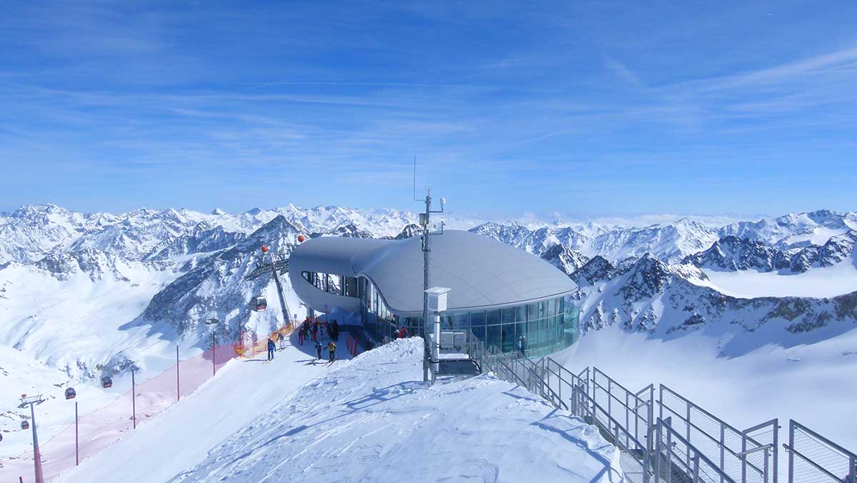 Esquiamos en Pitztal en el primer día de otoño